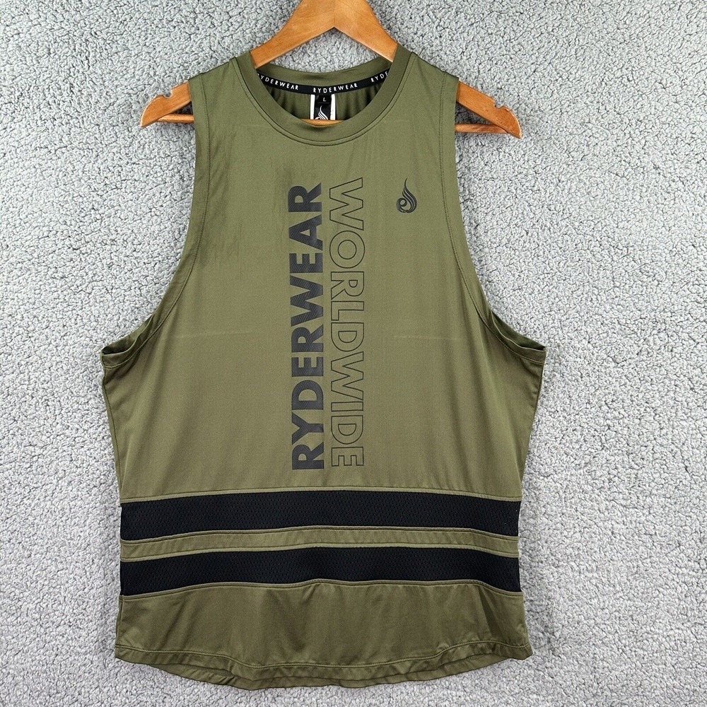 Ryderwear Olive Green and Black Muscle Tank